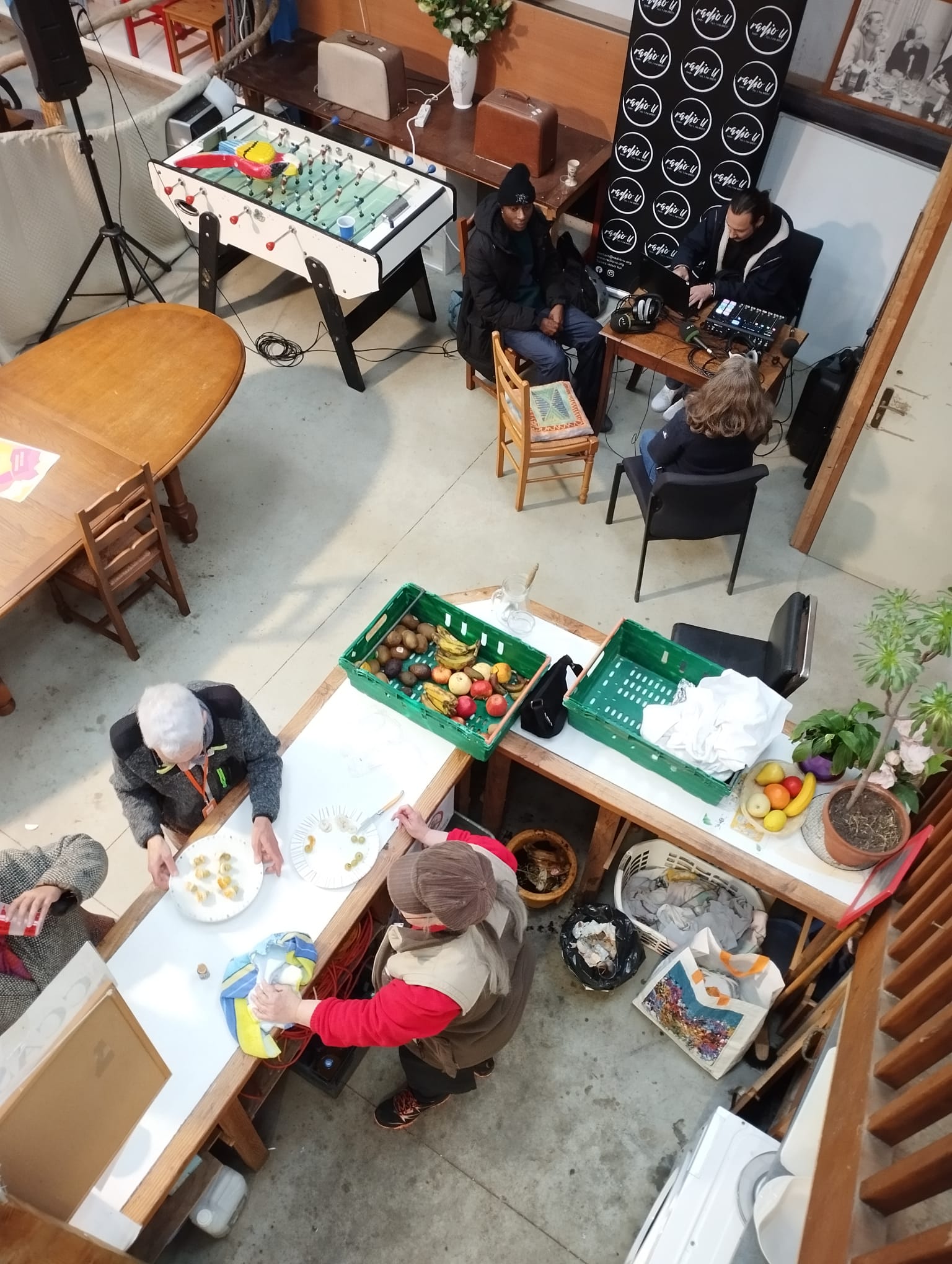 Roul'Paniers a proposé un buffet tout au long de la journée