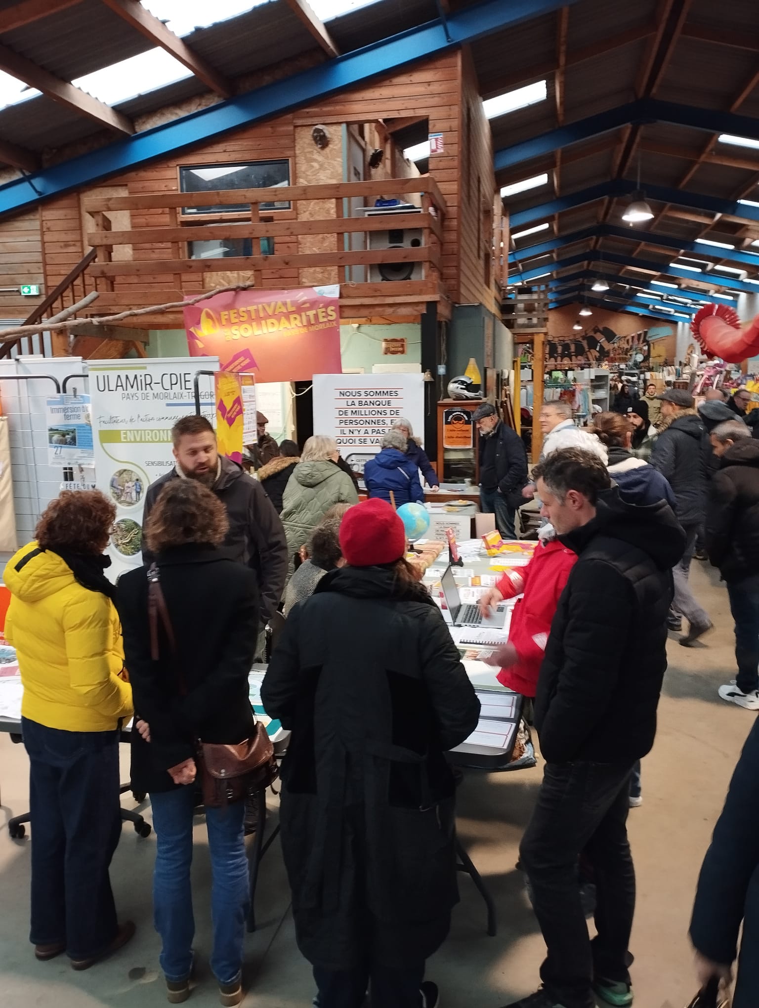 Thomas de l'Ulamir-CPIE présente des actions de son asso