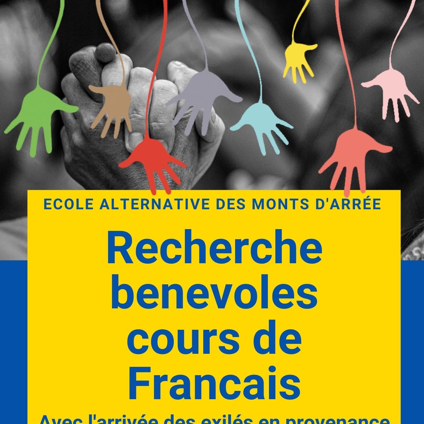 appel bénévoles ecole alternative